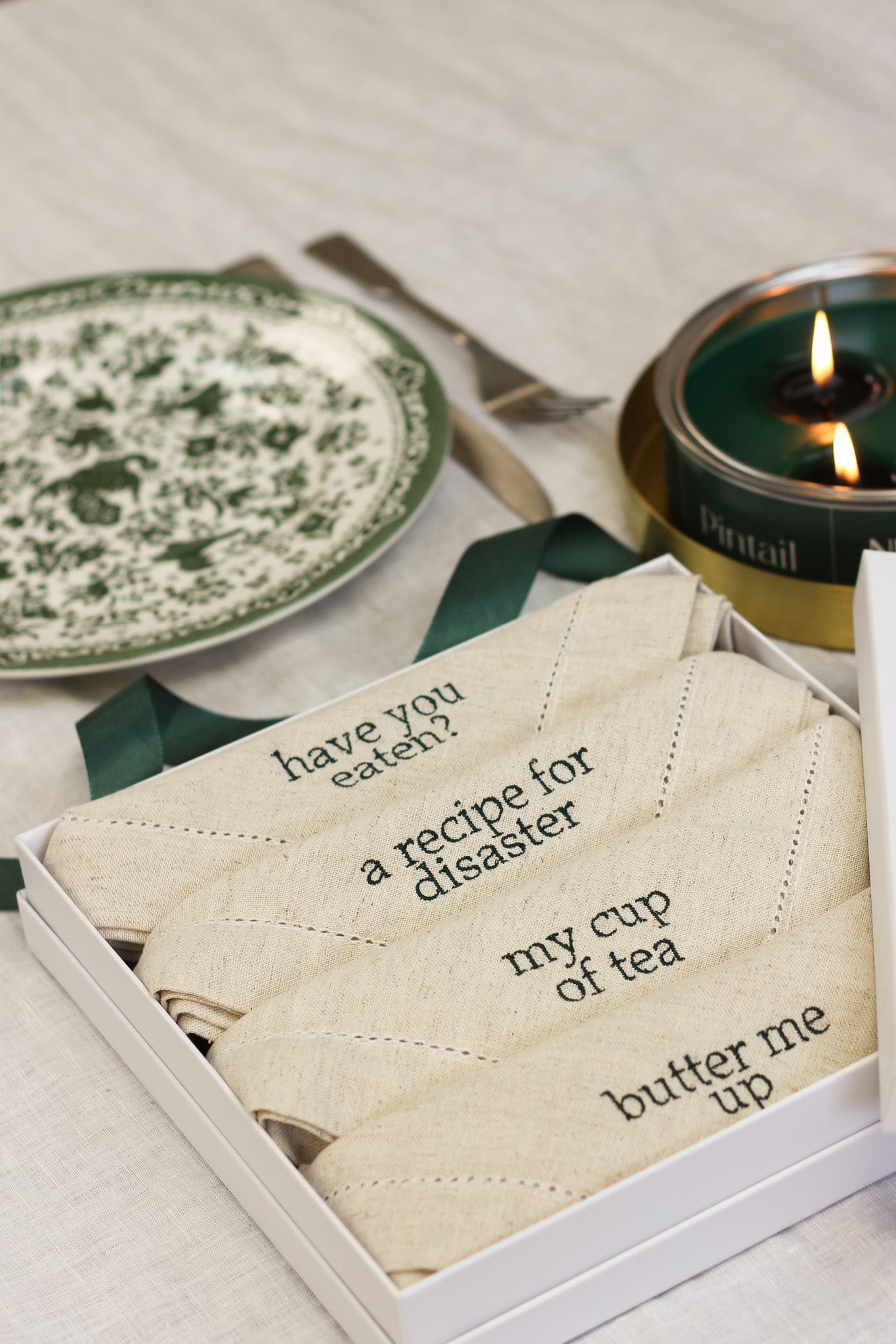 The Hostess Collection- Embroidered Napkin Gift Set - Preorder For November Dispatch