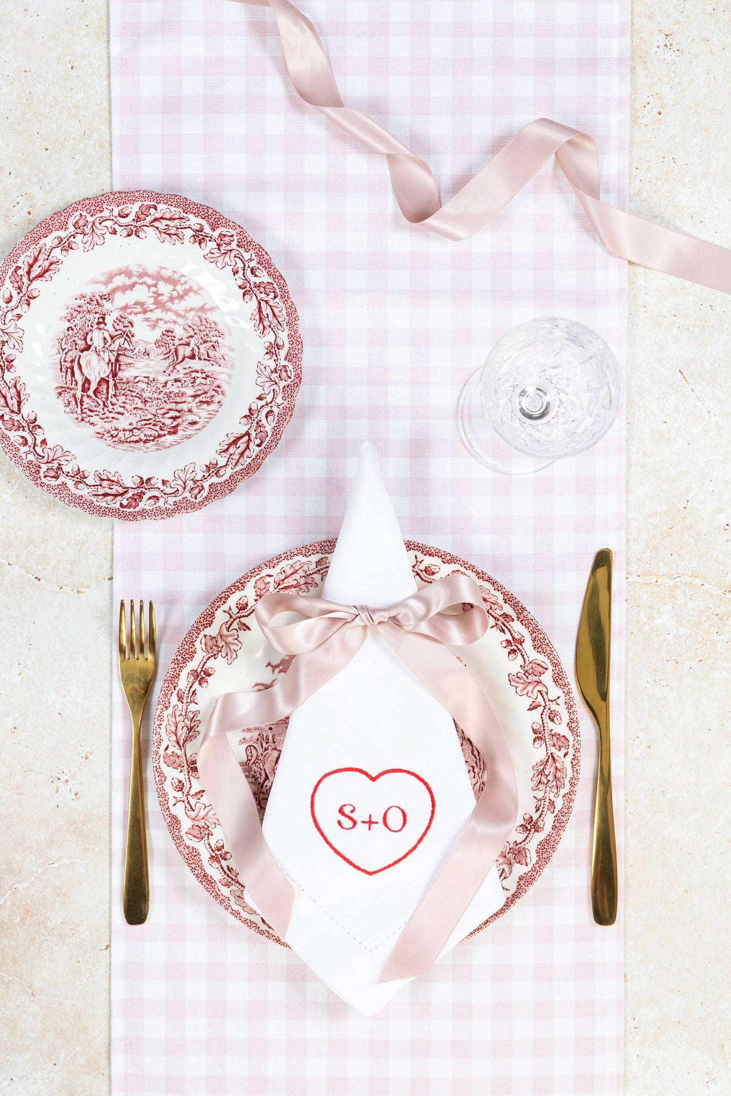 Personalised Heart Napkin